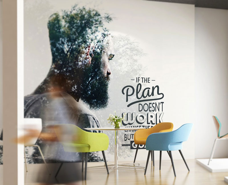 glass sticker design for office abu dhabi by Aquaholic Creatives